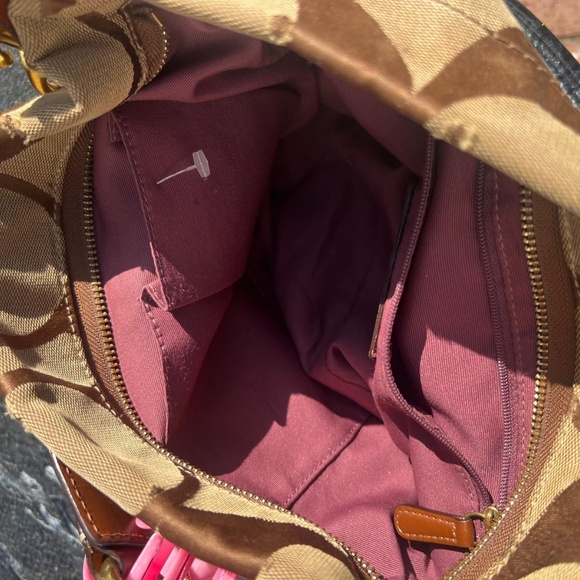 Coach Carly Signature Brown Canvas Tote ✨🍂🤍 - Picture 3 of 7